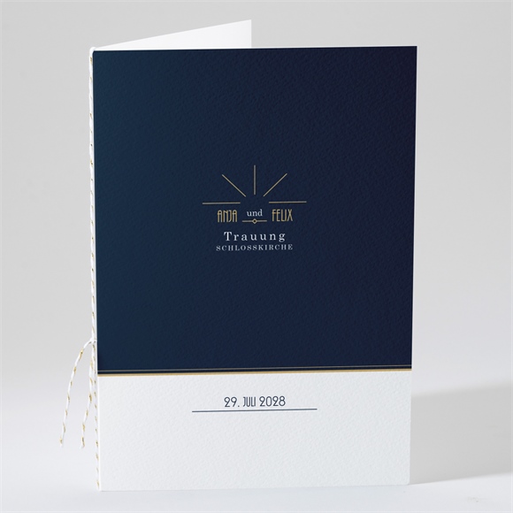 Kirchenheft Hochzeit Art déco ref.N491103