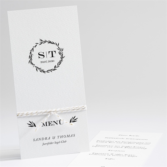Menükarte Hochzeit Retro Chic ref.N22190