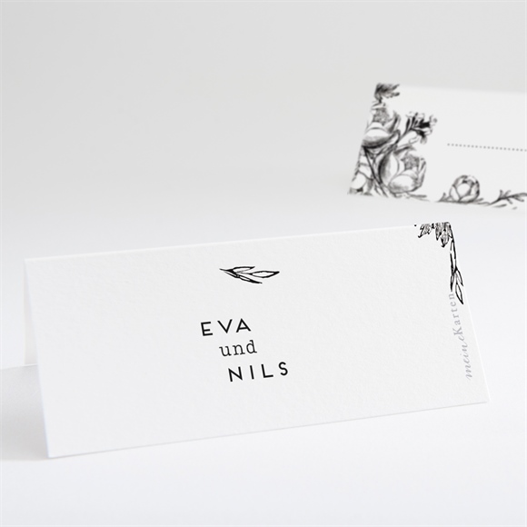 Tischkarte Hochzeit Kamelie ref.N440718