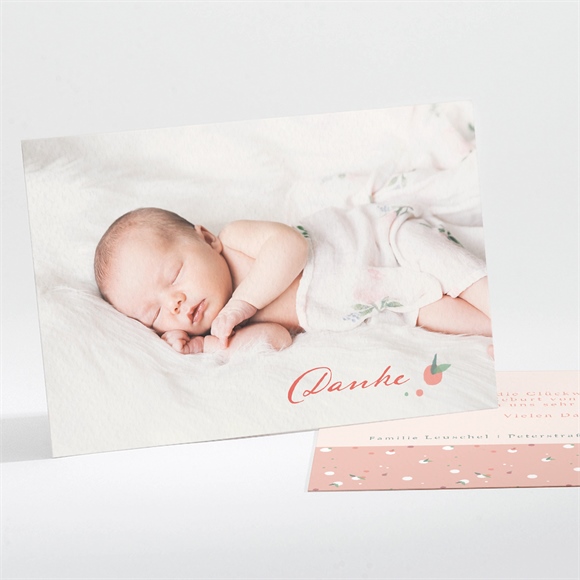 Dankeskarte Geburt Baumwolle ref.N111249