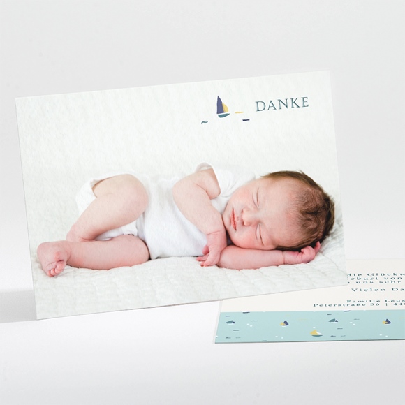 Dankeskarte Geburt Segeln ref.N111250