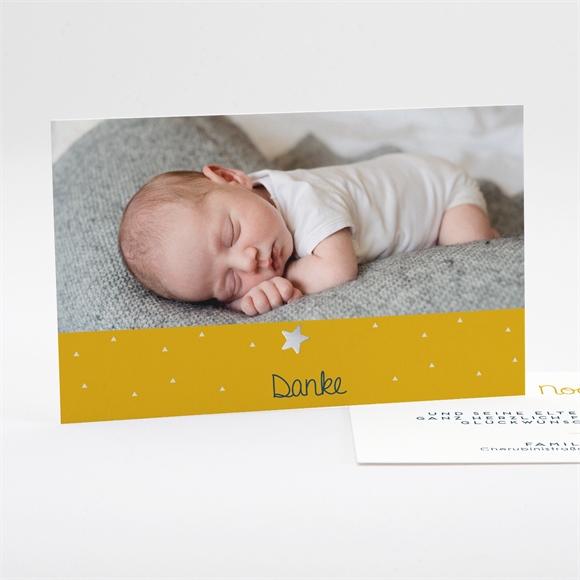 Dankeskarte Geburt Kleiner Stern ref.N17101