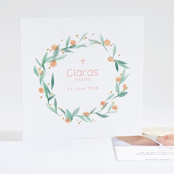 Einladung Taufe Wildblumen ref.N35104