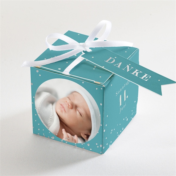 Geschenkbox Taufe Unser Stern - Silber ref.N340194