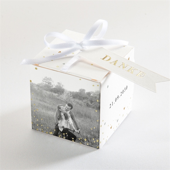 Geschenkbox Hochzeit hochzeitspaar - gold