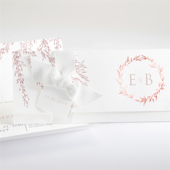 Hochzeitseinladung Goldene Weide ref.N94120