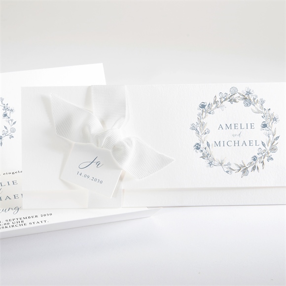 Hochzeitseinladung Blumengesteck ref.N94121