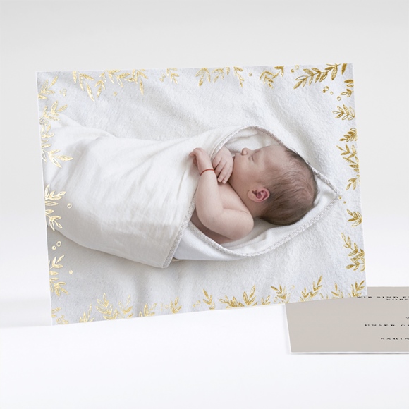 Geburtskarte Goldrahmen ref.N18113