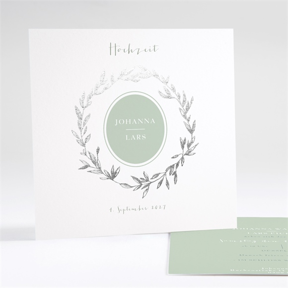 Hochzeitseinladung Medaillon ref.N35112