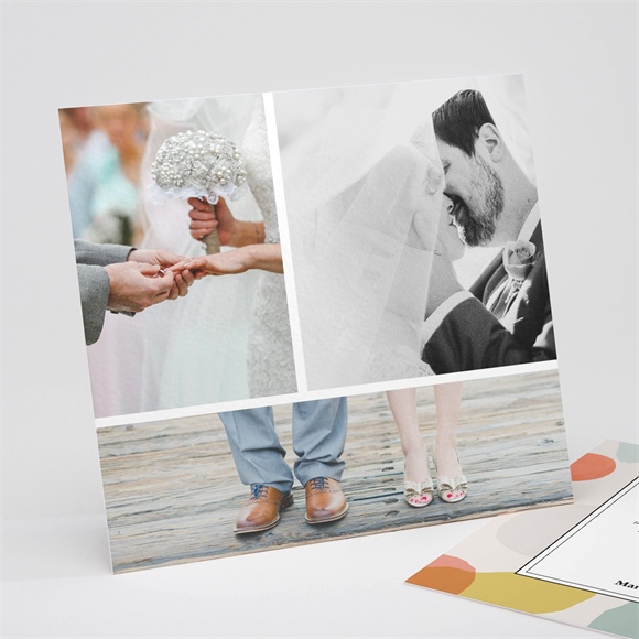 Dankeskarte Hochzeit Pastell ref.N311240