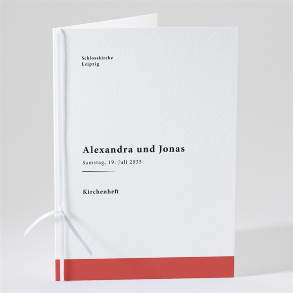 Kirchenheft Hochzeit Karminrot ref.N491111