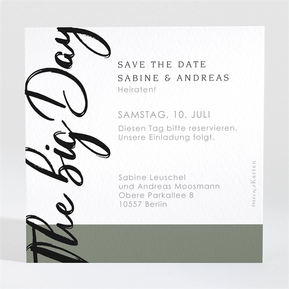 Save the Date Karte The big day ref.N3001547