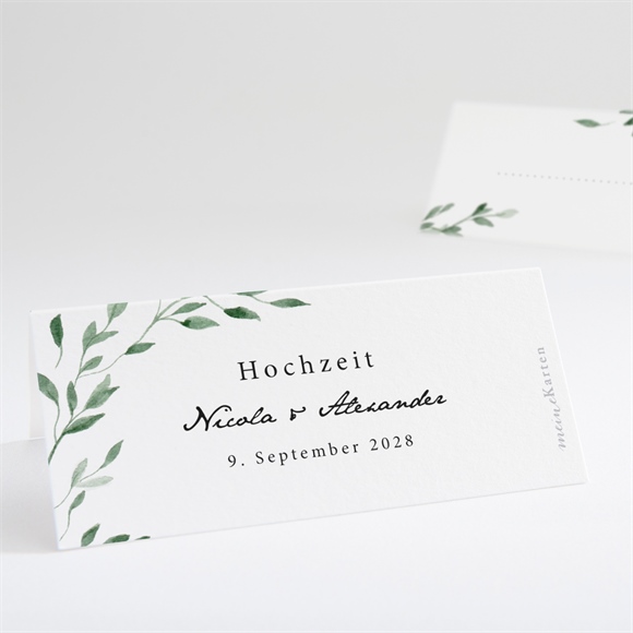 Tischkarte Hochzeit unter dem olivenbaum