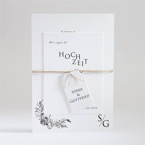 Hochzeitseinladung Unsere Hochzeit ref.N99105