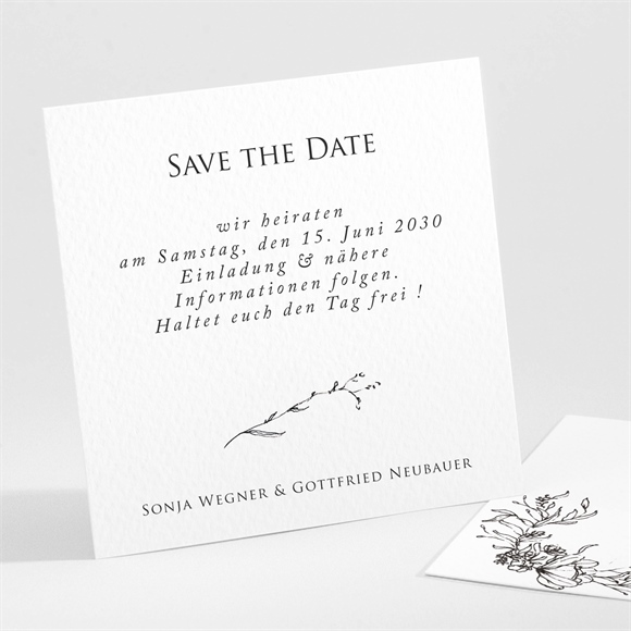 Save the Date Karte Unsere Hochzeit ref.N301100