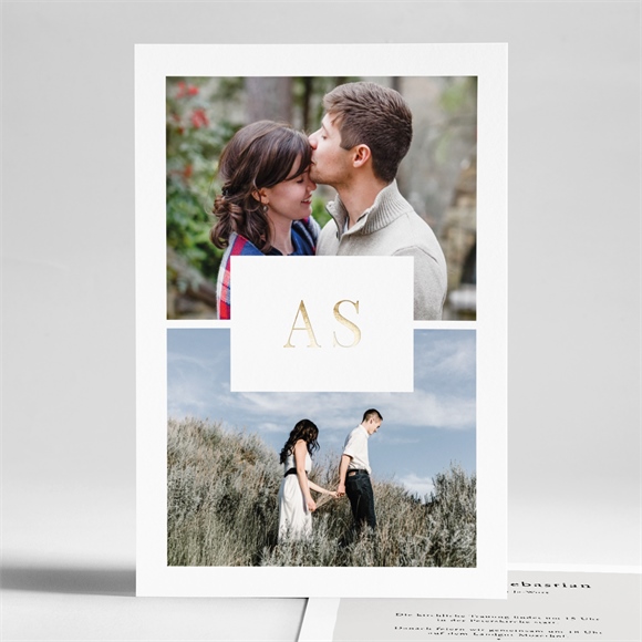 Hochzeitseinladung Spiegel der Liebe ref.N241157