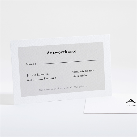 Antwortkarte Hochzeit Spiegel der Liebe ref.N16147