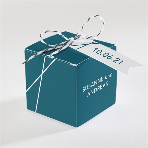 Geschenkbox Hochzeit Tiefes Blau ref.N340212