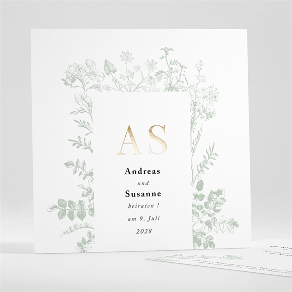 Hochzeitseinladung Farn ref.N35118