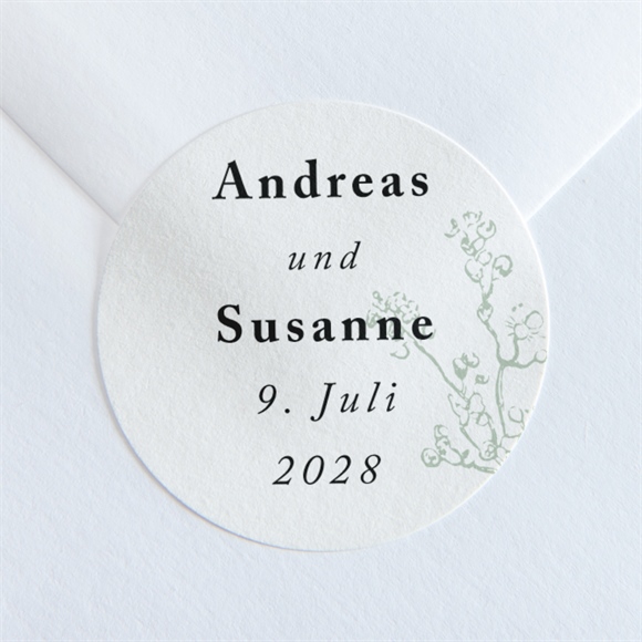 Aufkleber Hochzeit Farn ref.N36012