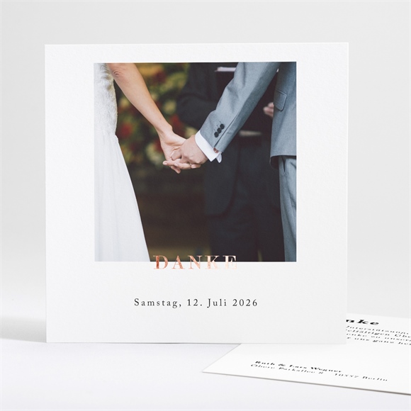 Dankeskarte Hochzeit Liebe im Rahmen ref.N35115