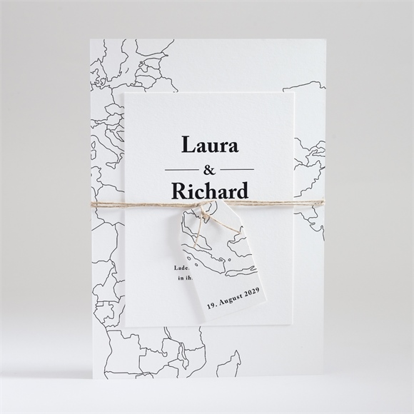 Hochzeitseinladung Die weite Welt ref.N99107