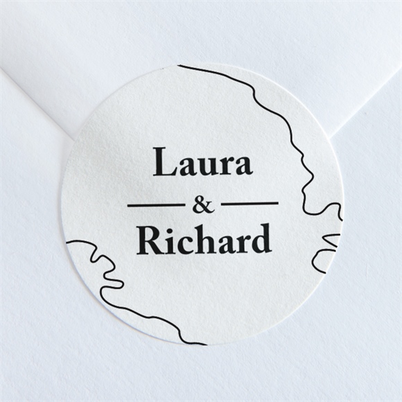 Aufkleber Hochzeit Die weite Welt ref.N36016