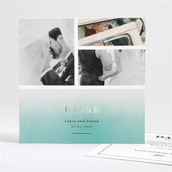 Dankeskarte Hochzeit Lagune ref.N35122