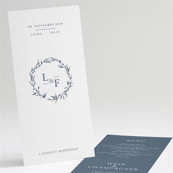 Menükarte Hochzeit Goldkranz ref.N22199