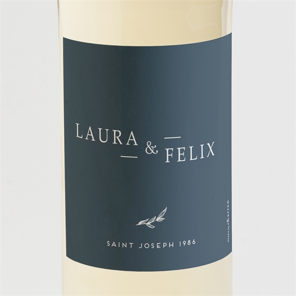 Flaschenetikett Hochzeit Goldkranz ref.N3001556