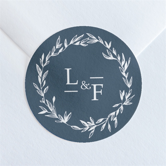 Aufkleber Hochzeit Goldkranz ref.N36018