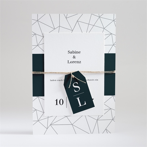 Hochzeitseinladung Geometrie ref.N99111