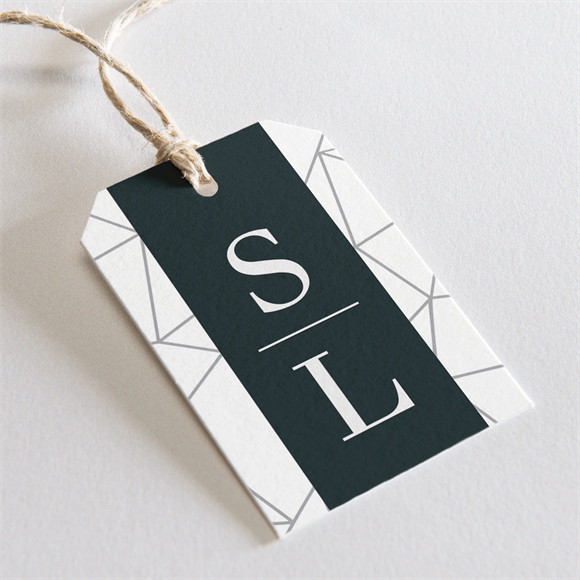 Geschenkanhänger Hochzeit Geometrie ref.N29121