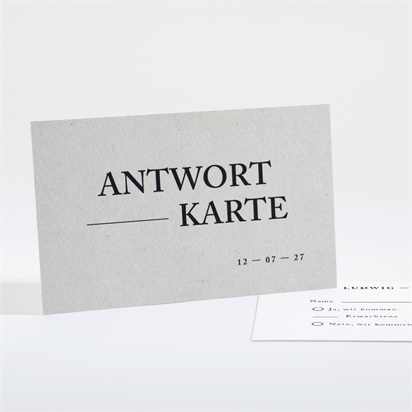 Antwortkarte Hochzeit Marmor Stil ref.N16163