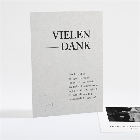 Dankeskarte Hochzeit Marmor Stil ref.N25102