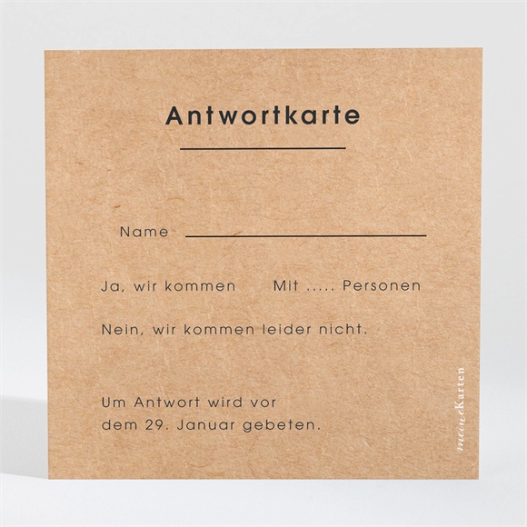 Antwortkarte Hochzeit Love first ref.N3001562