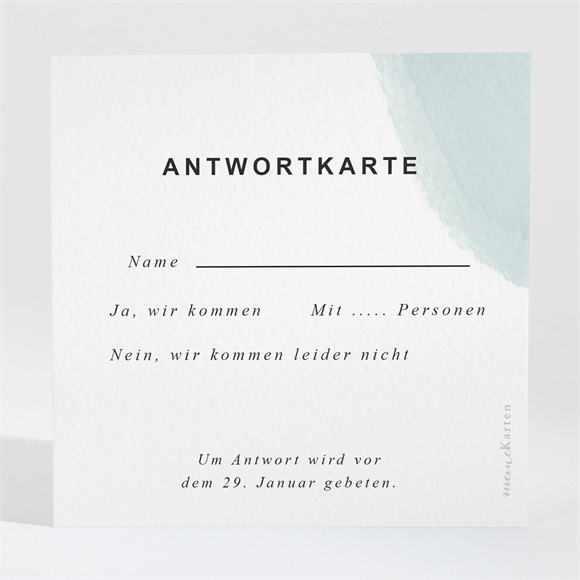 Antwortkarte Hochzeit Pastell abstrakt ref.N3001563