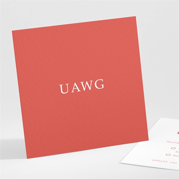 Antwortkarte Hochzeit Glänzende Koralle ref.N301136