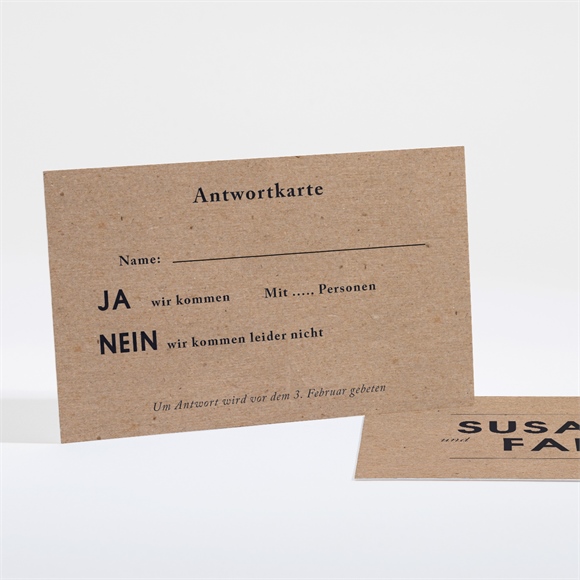 Antwortkarte Hochzeit Vintage Romance ref.N16171