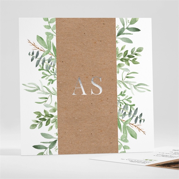 Hochzeitseinladung Zierliches Laub ref.N35139