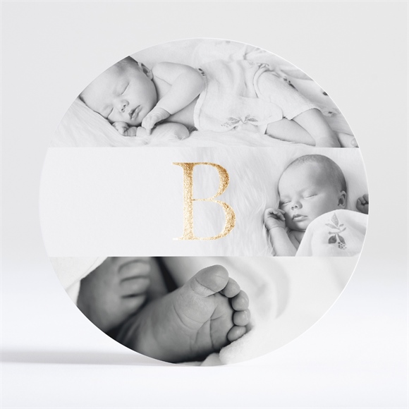 Geburtskarte Rundes Initial ref.N321134