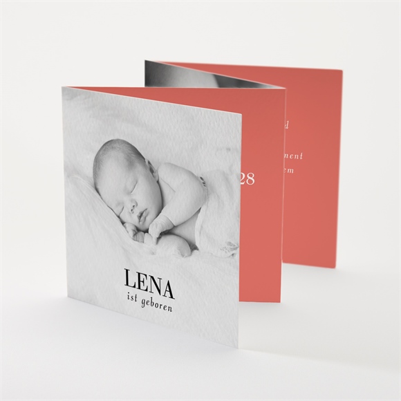 Geburtskarte Granatapfelrot ref.N83124