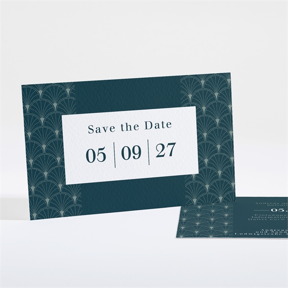 Save the Date Karte Art Deco Eleganz ref.N16179