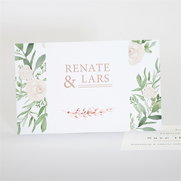 Save the Date Karte Frühlingsrosen ref.N17125