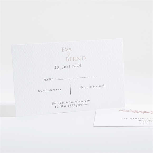 Antwortkarte Hochzeit Goldene Weide ref.N16173