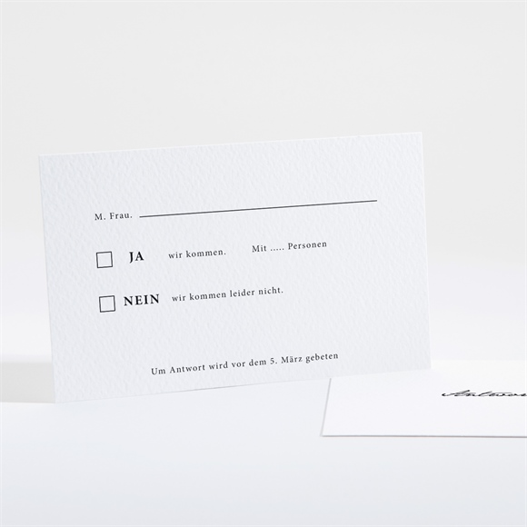 Antwortkarte Hochzeit Fotoautomat schlicht ref.N161101