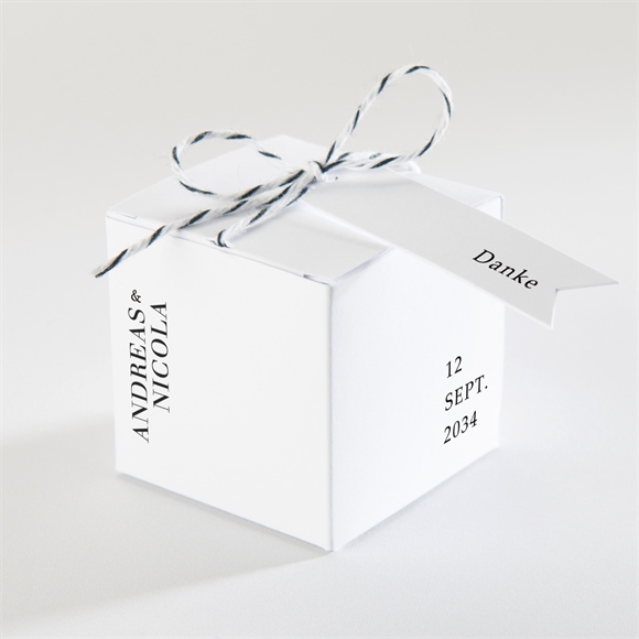 Geschenkbox Hochzeit moderne grafik