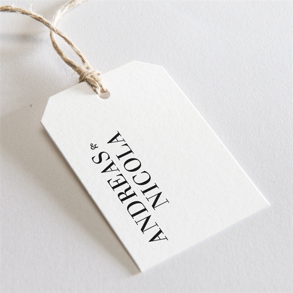 Geschenkanhänger Hochzeit Moderne Grafik ref.N29157