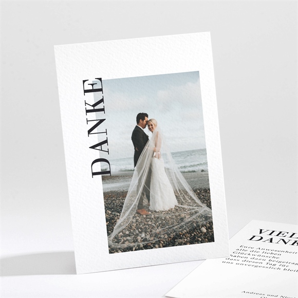 Dankeskarte Hochzeit Moderne Grafik ref.N211268