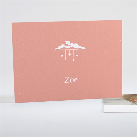 Dankeskarte Geburt All-in one Karte Mädchen ref.N15104